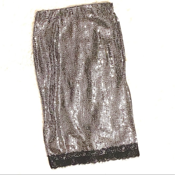 🖤Zara Sequin Stretchy Pencil Skit - Picture 9 of 13